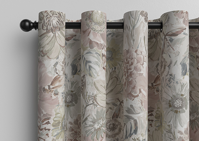 Spring Garden, Dusky Rose - Made to Measure Curtains - Image 12